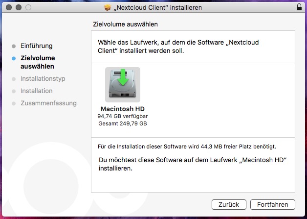 Nextcloud Client Installation Mac OS X - Purwin-IT